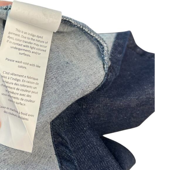 Anatomie Larissa Denim Shirt Long Sleeve Button Down Indigo Dark Blue Small - Picture 12 of 12
